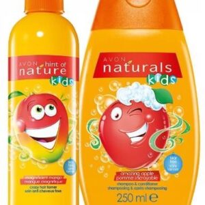 Avon Zestaw Dla Dzieci Kids Naturals Spray + Szampon 450Ml