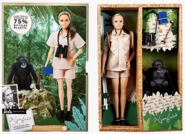 Barbie Kolekcjonerska Signature Dr. Jane Goodall Inspiring HCB82