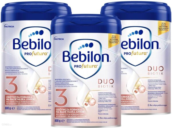 Bebilon Profutura Duo Biotik 3 mleko modyfikowane po 1 roku życia 3x800g