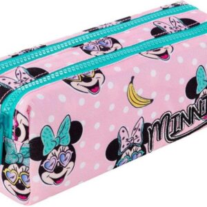 Coolpack Piórnik szkolny dwukomorowy Edge Minnie Mouse Pink 44679CP B69302