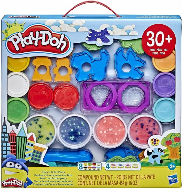 Hasbro Play-Doh Ciastolina 12 Tub Foremki Akcesoria E8740