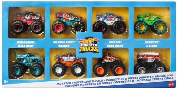 Hot Wheels Monster Trucks 8-Pack 1:64 HDB12