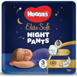 Huggies Pieluchomajtki Elite Soft Pants Over Night 3 23Szt.