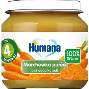 Humana 100% Organic Marchewka Puree Po 4. Miesiącu 80g