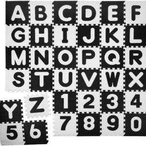 Humbi Puzzle Piankowe Alfabet Cyfry Kontrastowa