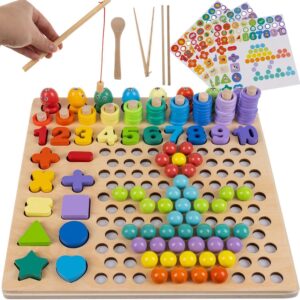Iso Trade Montessori Trening Mózgu Puzzle Rybki Kulki Cyfry