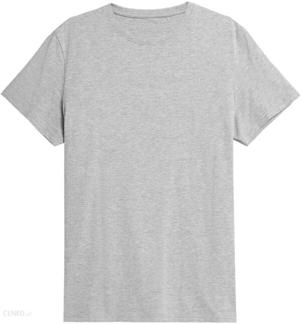 Koszulka T-Shirt 4F TSM352 - chłodny jasny szary melanż