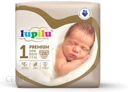 Lupilu Pieluchy Premium 1 New born 2-5kg 26szt.