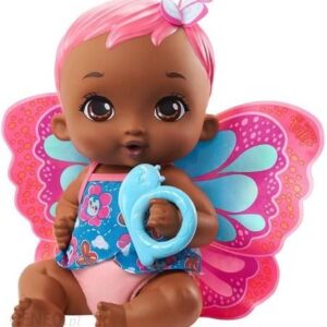 Mattel My Garden Baby Bobasek-Motylek Karmienie i przewijanie Różowy GYP09 GYP12