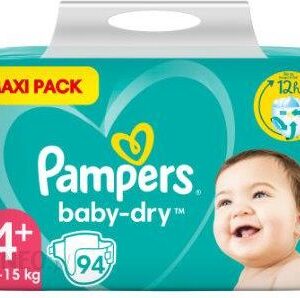 Pampers Baby Dry Gr.4+ Maxi Plus 10-15Kg Maxi Pack R. 4+ 94Szt.