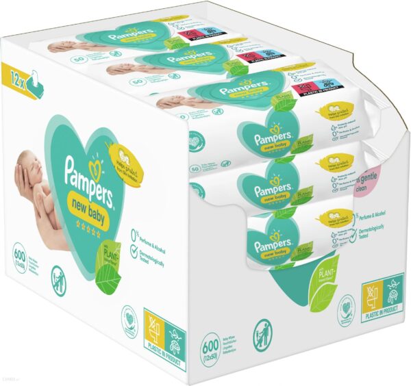 Pampers Chusteczki New Baby 12X50Szt.