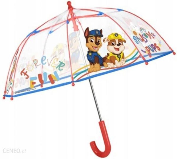 Parasolka lekka przezroczysta Perletti Psi Patrol