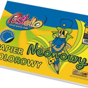 Pastello Papier Kolorowy Neonowy Samoprzylepny A5 10 Kartek