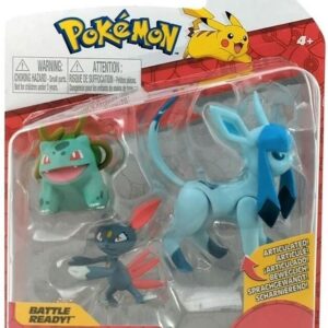 Pokemon Company Battle Mini Figures Bulbasaur & Sneasel Glaceon