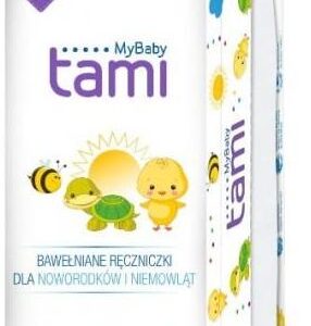 Tami My Baby Bawełniane ręczniki dla noworodków i niemowląt 50Szt.