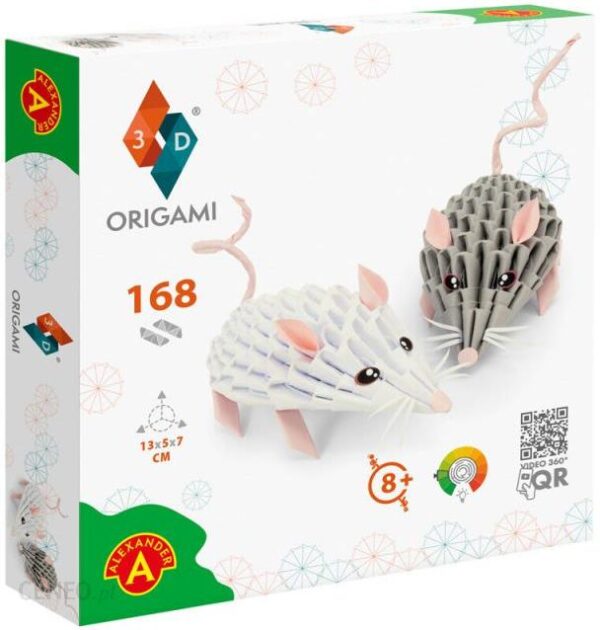 Zestaw Kreatywny Origami Myszki 3D 168 Elementów Alexander 025675 Alx