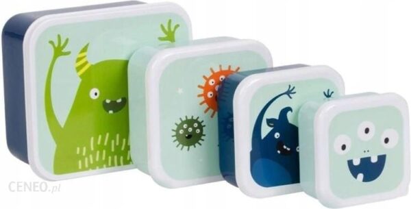 A Little Lovely Company Company: Lunchbox 4Szt Monsters