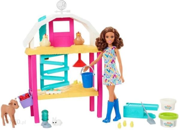 Barbie Farma radosnych kurek Zestaw + lalka HGY88