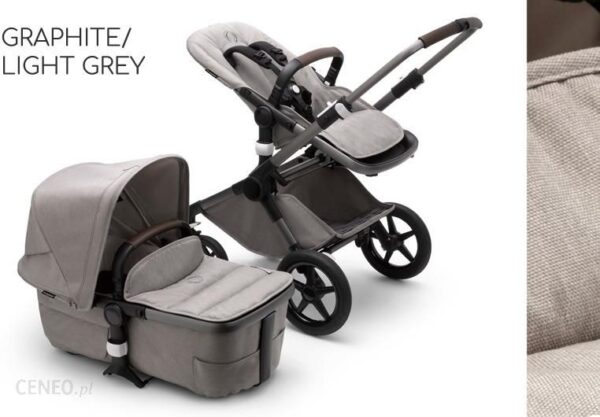 Bugaboo Fox 3 Mineral Graphite Light Grey Głęboko Spacerowy + Fotelik