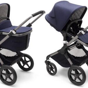 Bugaboo Fox 3 Zestaw Classic Collection Graphite + Dark Navy Głęboko Spacerowy