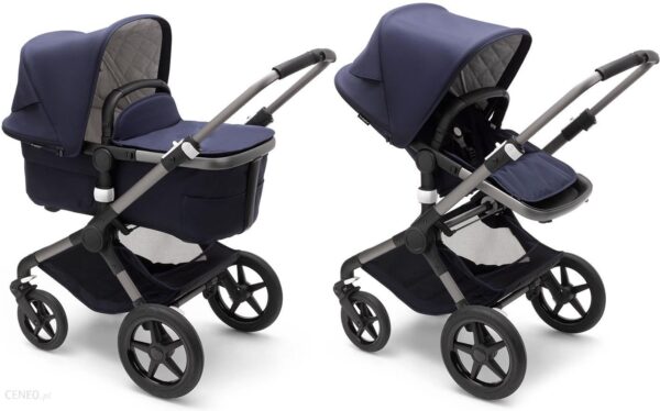 Bugaboo Fox 3 Zestaw Classic Collection Graphite + Dark Navy Głęboko Spacerowy