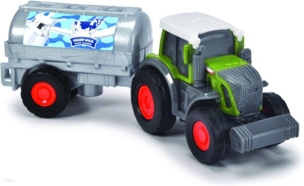 Dickie Farm Pojazd Rolniczy Traktor + Cystrena Na Mleko 3732002 A