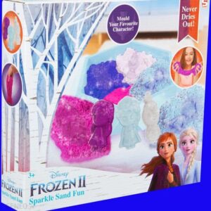 Frozen Zestaw Piasek Kinetyczny Z Brokatem i Foremki Elsa Anna i Olaf