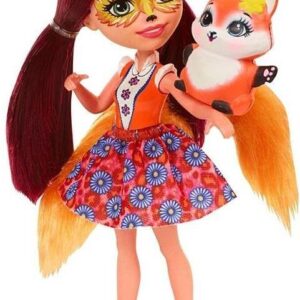 Mattel Enchantimals Lalka Lisek Felicity Fox + zwierzątko DVH87 DVH89