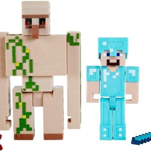 Mattel Figurki Minecraft 2-pak Steve i Golem GTT53/GTP30