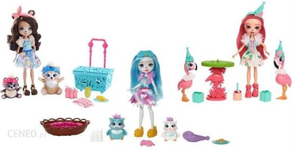 Mattel lalka Enchantimals + Zwierzątka Zestaw Ast. FCC62