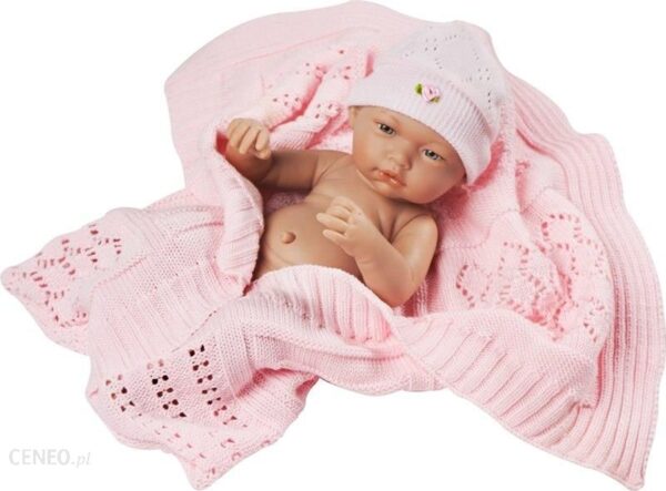 Muñecas Guca Mg581 Lalka Hiszpańska Dziewczynka Rosa W Różowym Kocyku 36cm